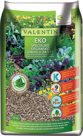 Valentin EKO specijalizirano organsko gnojivo, 7,5 kg