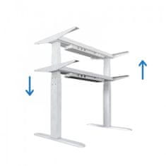 Uvi Desk podizno električno postolje za stol, bijelo
