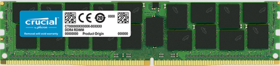 Crucial memorija (RAM) 16GB, DDR4, RDIMM, 2666 MT/S, CL19 (CT16G4RFD4266)