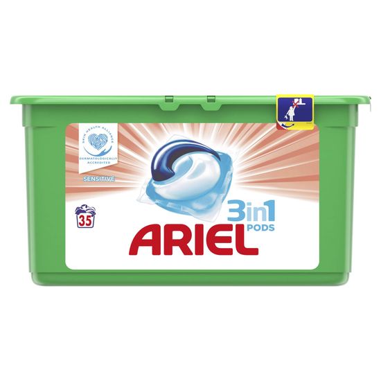 Ariel kapsule za pranje rublja Sensitive 3 in 1, 35 komada