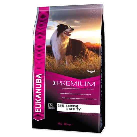 Eukanuba Adult Jogging & Agility hrana za pse, 15 kg