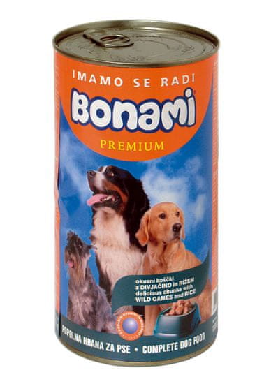 Bonami mokra hrana za pse, divljač i riža, 1230 g