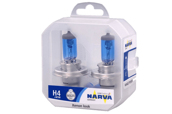 Narva par žarulja 12V-H4-60/55W Range Power White