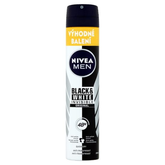 Nivea antiperspirant Black &amp; White Original, za muškarce, 200 ml