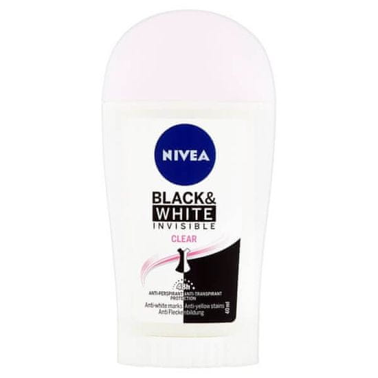 Nivea antiperspirant Invisible For Black &amp; White Clear, 40 ml