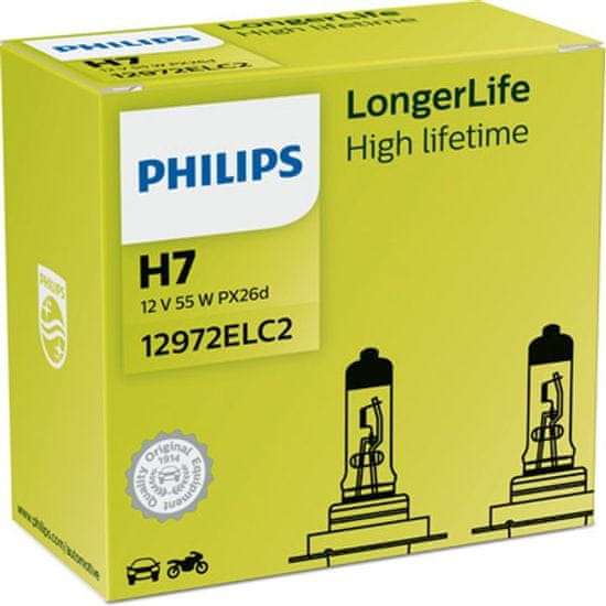 Philips žarulja 12V H7 55W ExtraLife, par