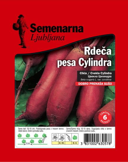 Semenarna Ljubljana crvena repa Cylindra, 50 g