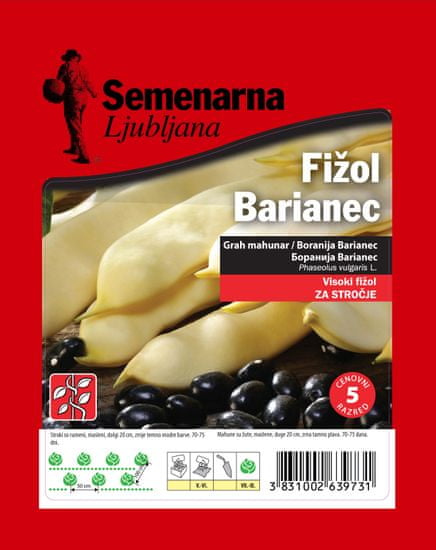 Semenarna Ljubljana grah Barianec, 80 g