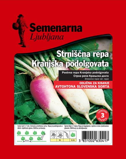 Semenarna Ljubljana kranjska duguljasta repa, 50 g