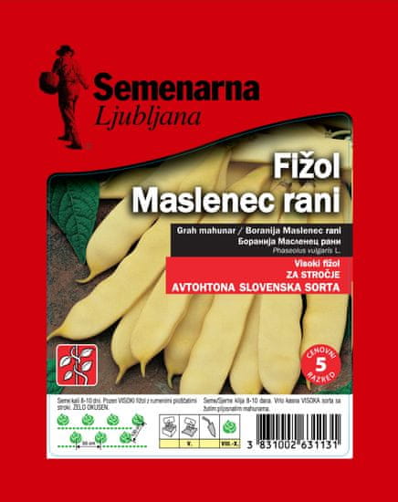 Semenarna Ljubljana grah Maslenec rani, 100 g