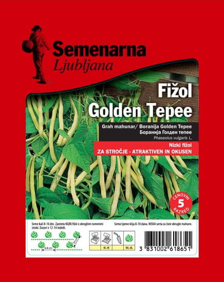 Semenarna Ljubljana grah Golden Tepee, niski, 100 g