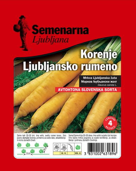 Semenarna Ljubljana Ljubljanska mrkva, žuta