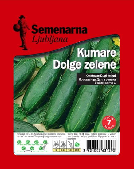 Semenarna Ljubljana krastavac, dugi, zeleni, 50 g