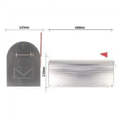 Rottner poštanski sandučić US MAIL BOX ALU