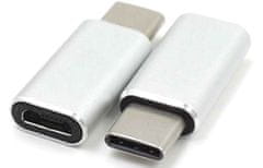 PremiumCord adapter USB 3.1 Gen. 1 priključak C/male - USB 2.0 Micro-B/female, srebrni