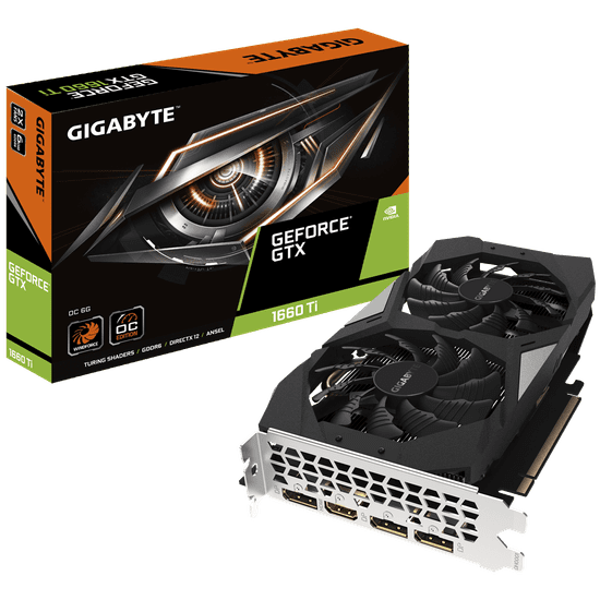 Gigabyte grafička kartica OC 6G GeForce GTX 1660 Ti, 6 GB GDDR6