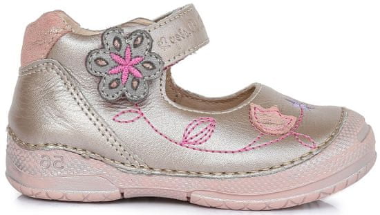 D-D-step kožne sandale za djevojčice s motivom cvijeta