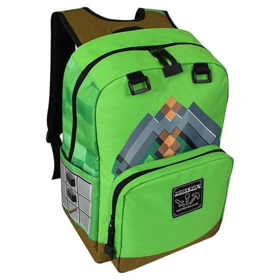 J!nx ruksak Minecraft Pickaxe Adventure, zelena