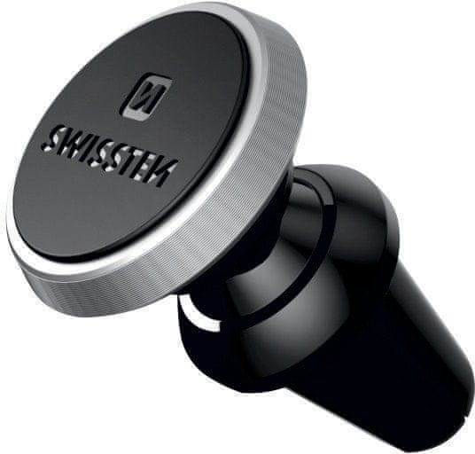 SWISSTEN magnetni držač za ventilacijske otvore automobila S-GRIP AV-M9 65010424, crno-srebrna