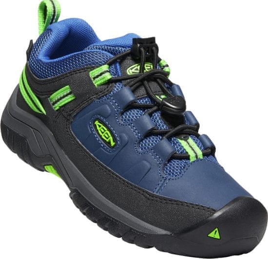 KEEN dječje planinarske cipele Targhee Low Wp Y-Blue Opal/Bright Green, zelena/siva/plava