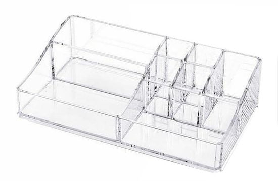 Compactor organizator za nakit i kozmetiku, 8 odjeljaka, prozirna plastika