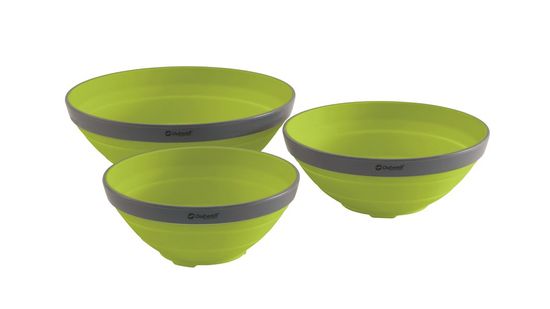 Outwell set posuda Collaps Bowl Set Lime Green