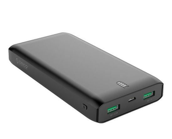 Orico punjiva baterija 20.000 mAh, 2x USB, crna, Firefly-C20-BK