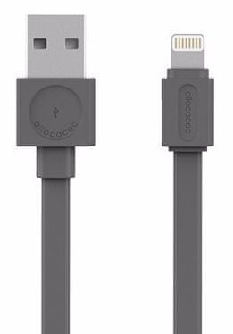 Allocacoc podatkovni kabel USBcable Lightning MFI, Grey, sivi