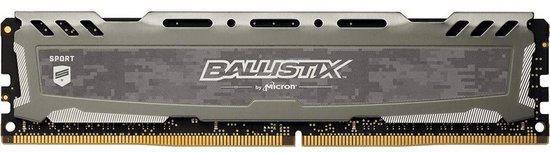 Crucial memorija (RAM) Ballistix Sport LT DDR4 8GB, 2400MT/S, DIMM, CL16 (BLS8G4D240FSBK)