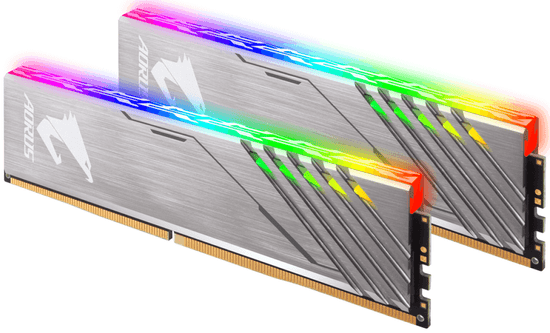 Gigabyte memorija (RAM) AORUS DDR4 16GB (2x8GB), 3200MHz, RGB (GP-AR32C16S8K2HU416R)