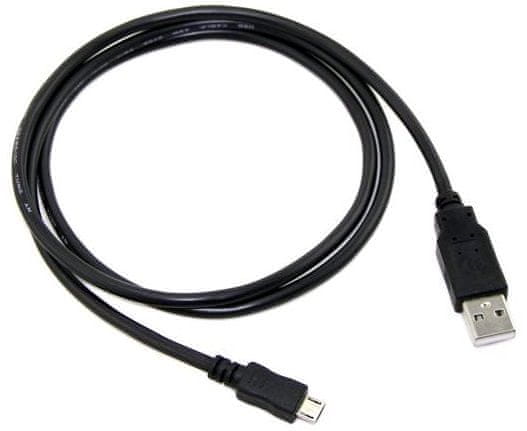 C-Tech kabel USB 2.0 AM/Micro, CB-USB2M-10B, crni, 1 m