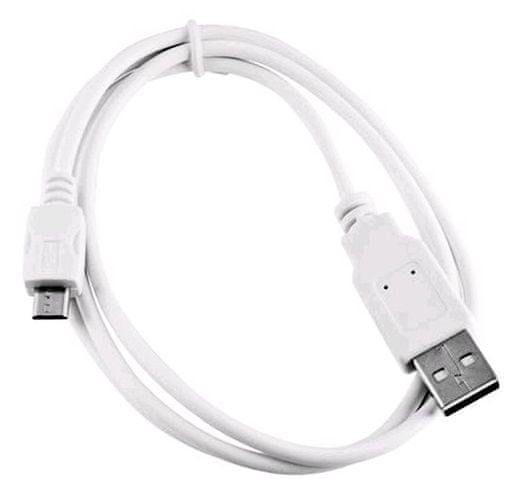 C-Tech kabel USB 2.0 AM/Micro, CB-USB2M-10W, bijeli, 1 m
