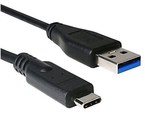C-Tech kabel USB 3.0 AM s Type-C (AM/CM), 1 m, CB-USB3C-10B, crni