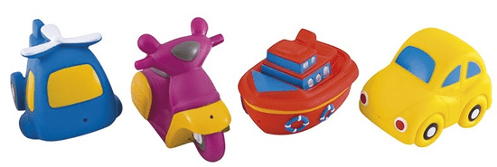 Canpol babies igračke za u vodu, prijevozna sredstva, 4 komada