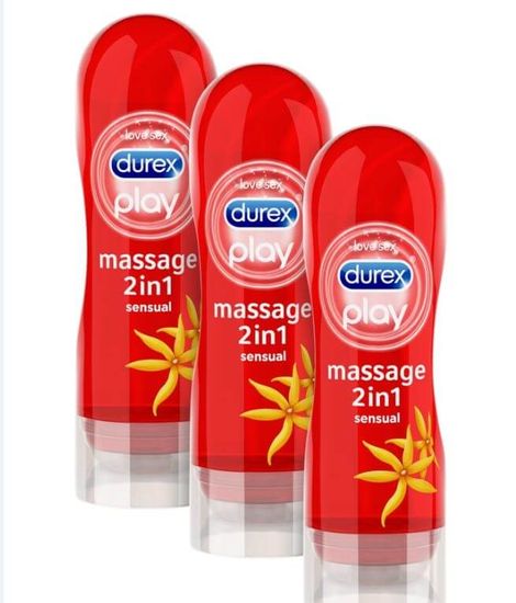 Durex lubrikant Play Massage 2u1 Sensual, 3 komada, 200ml