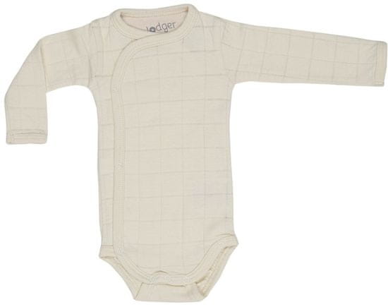 Lodger dječji bodi Romper Solid Long Sleeves Ivory