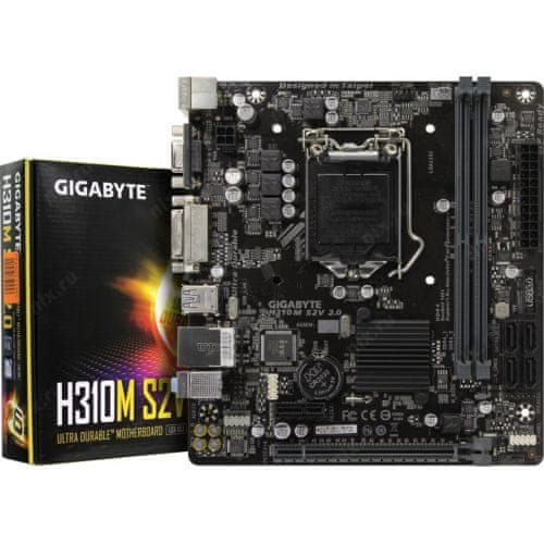 Gigabyte matična ploča H310M S2V 2.0 (rev. 1.0), DDR4, USB3.1Gen1, LGA1151, mATX