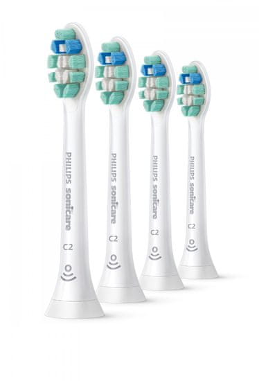 Philips Sonicare nastavak za četkicu za zube C2 Optimal Plaque Defense HX9024 / 10, 4 kom