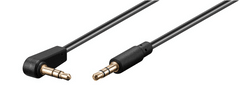 Goobay AUX Audio Connector kabel, 3.5 mm stereo; 3-pin slim CU kutni 0,5m