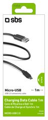 SBS Kabel mikro USB, crn