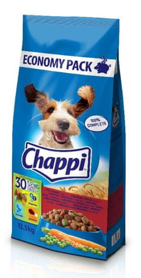 Chappi suha hrana za odrasle pse, perad i govedina, 13,5 kg