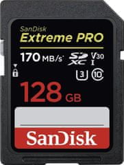 SanDisk SDXC Extreme Pro, 128GB, 170/90 MB/s