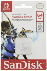 SanDisk microSDXC Nintendo Switch 64 GB 100 MB/s A1 C10 V30 UHS-1 U3 (SDSQXAT-064G-GNCZN)