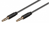 AUX Audio kabel, 3.5 mm, Stereo, 4-pin, Slim, CU, 2 m