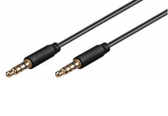 Goobay AUX Audio kabel, 3.5 mm, Stereo, 4-pin, Slim, CU, 2 m