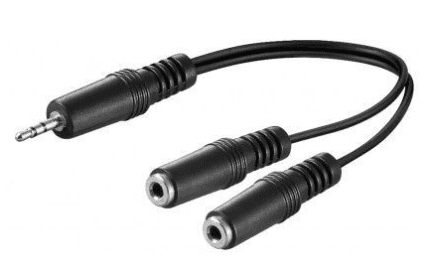 Goobay Audio adapter za Y kabel 3,5 mm, 1x Male, 2x Female, Mono
