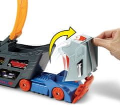 Hot Wheels Kamion s prikolicom i pokretnom prugom GCK38