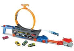 Hot Wheels Kamion s prikolicom i pokretnom prugom GCK38