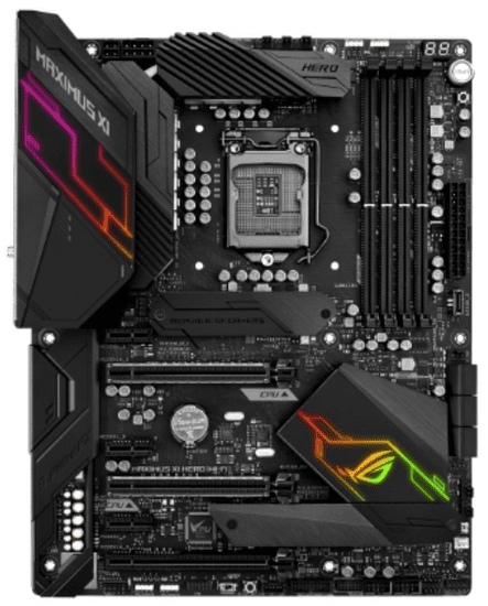 ASUS osnovna ploča ROG Maximus XI Hero, DDR4, USB 3.1 Gen2, Wi-Fi, RGB LED, LGA1151, ATX