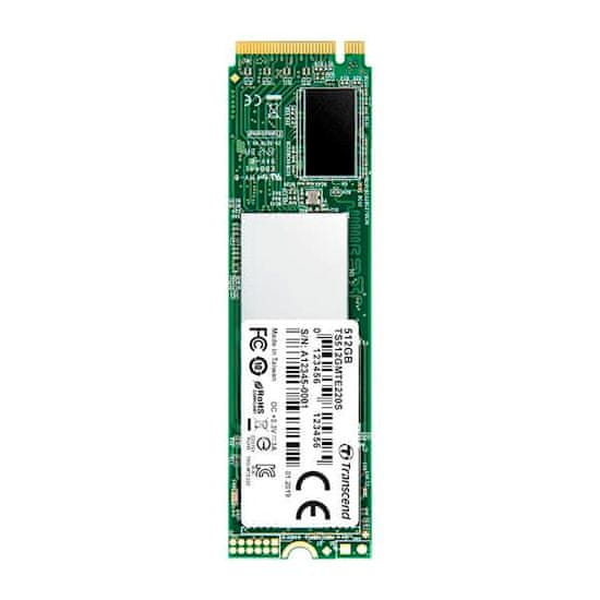 Transcend SSD 220S 512GB M.2 PCIe NVMe, 3500/2800 MB/s, 3D TLC